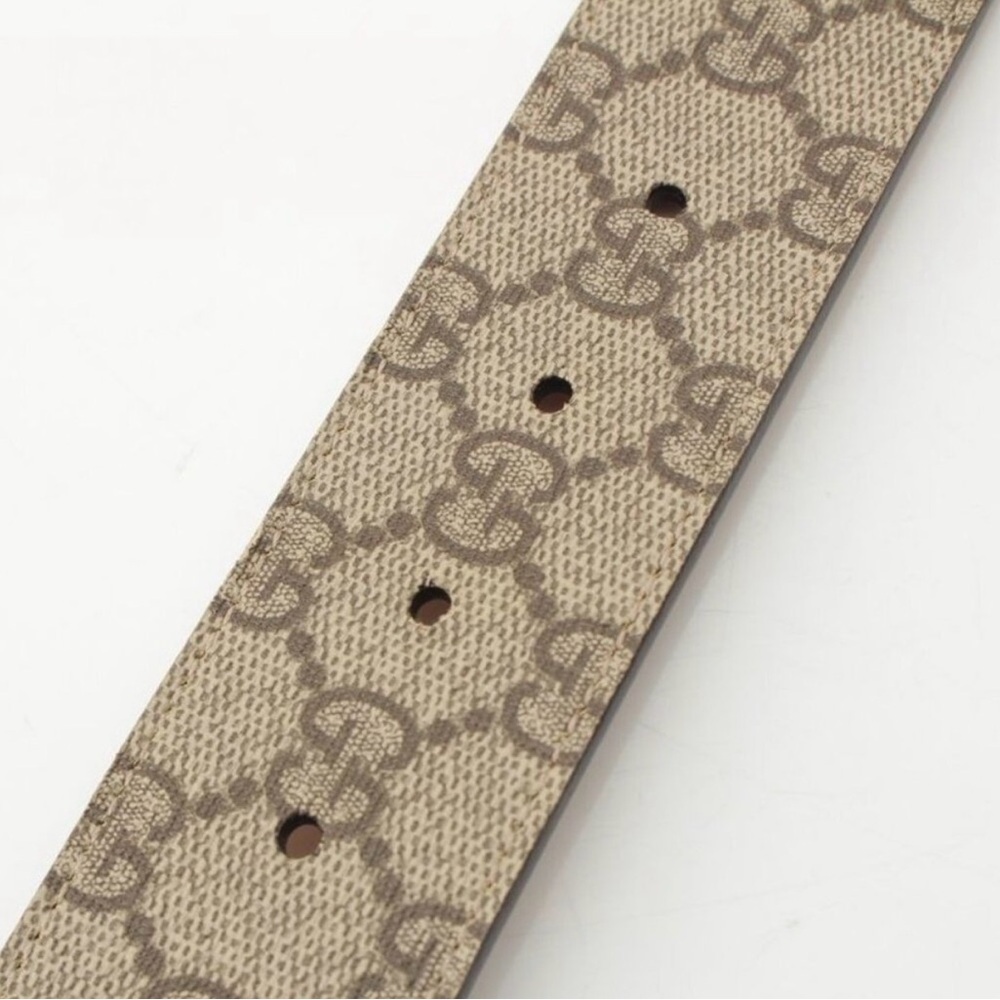 Gucci Supreme belt with Gold GG Buckle sz 85 (34) - Picture 4 of 4